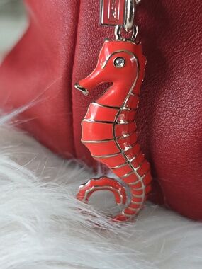 Coach Seahorse Charm Purse Bling NWOT